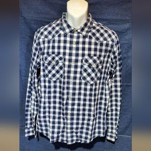 AEROPOSTALE Western original quality snap button  shirt size Large